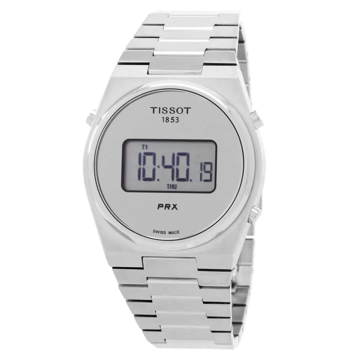 Prx Digital Quartz Silver Dial Men`s Watch T1374631103000 by Tissot