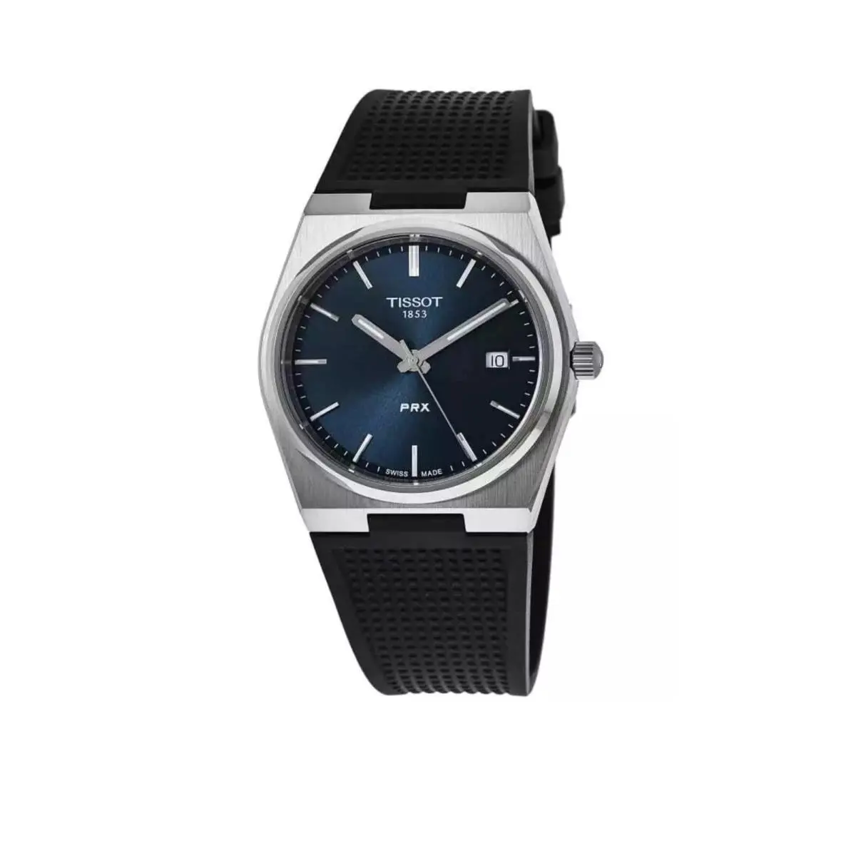 Tissot Prx Blue Dial Rubber Strap Men`s Watch T137.410.17.041.00 - Dial: Blue, Band: Black