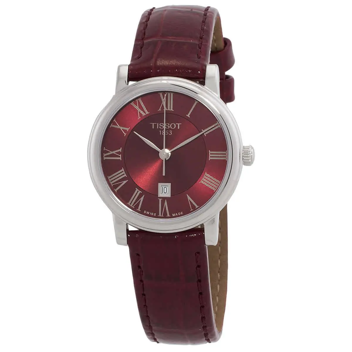 Carson Premium Quartz Red Dial Ladies Watch T122.210.16.373.00 by Tissot