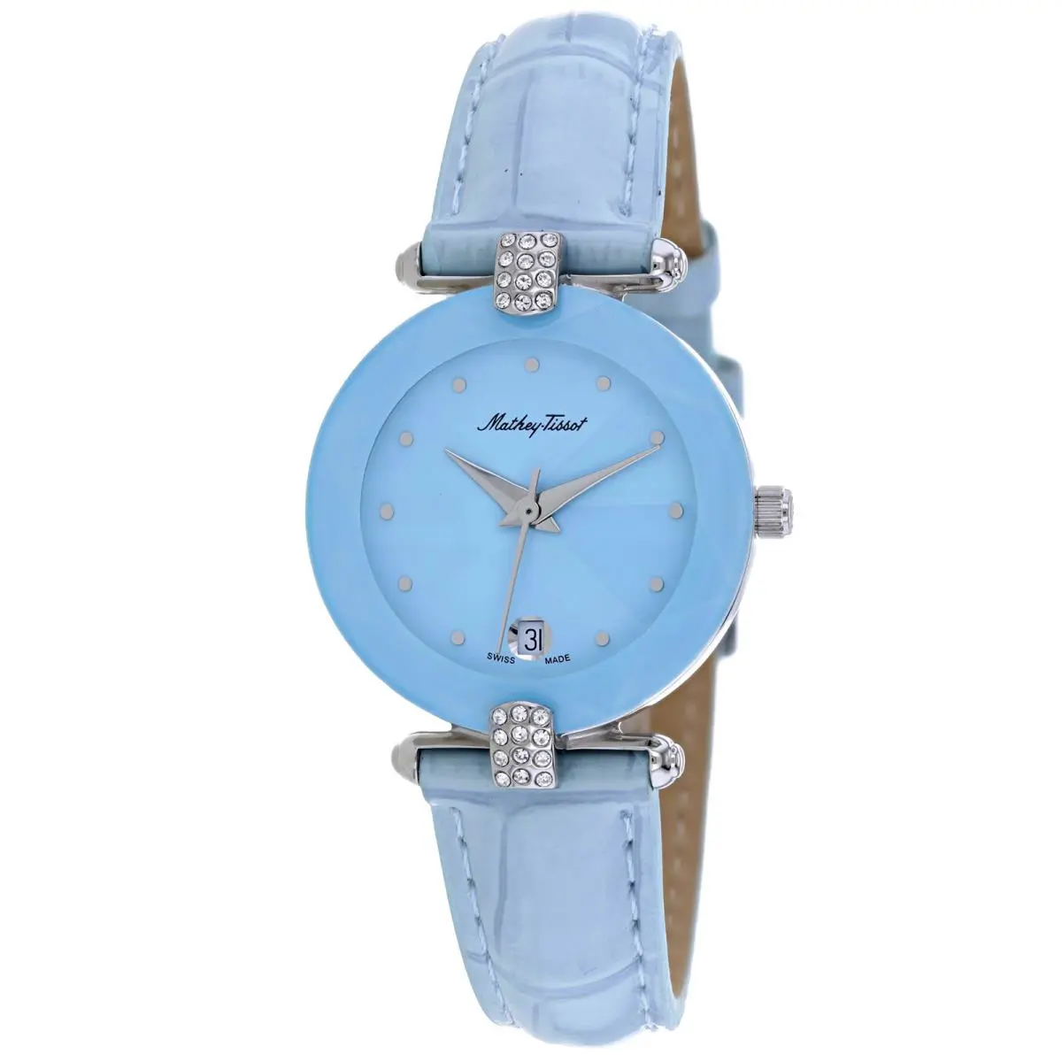 Mathey Tissot Women`s Pyramide Blue Dial Watch - P318F