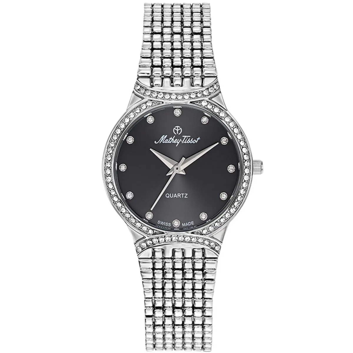 Mathey Tissot Women`s Classic Black Dial Watch - D2681AN