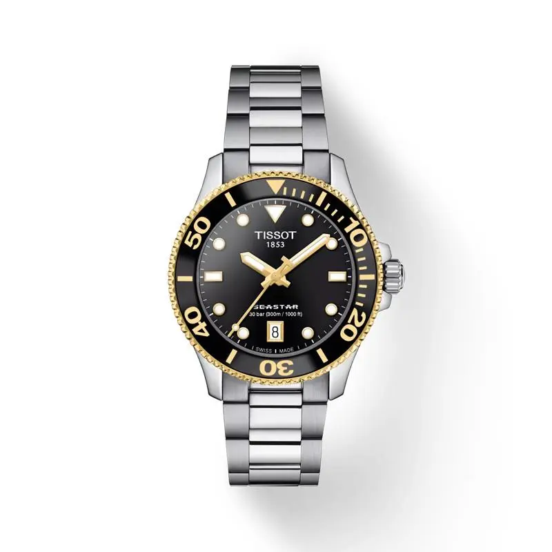 ​tissot Seastar 1000 36MM Black Dial Stainless Steel Watch T120.210.21.051.00