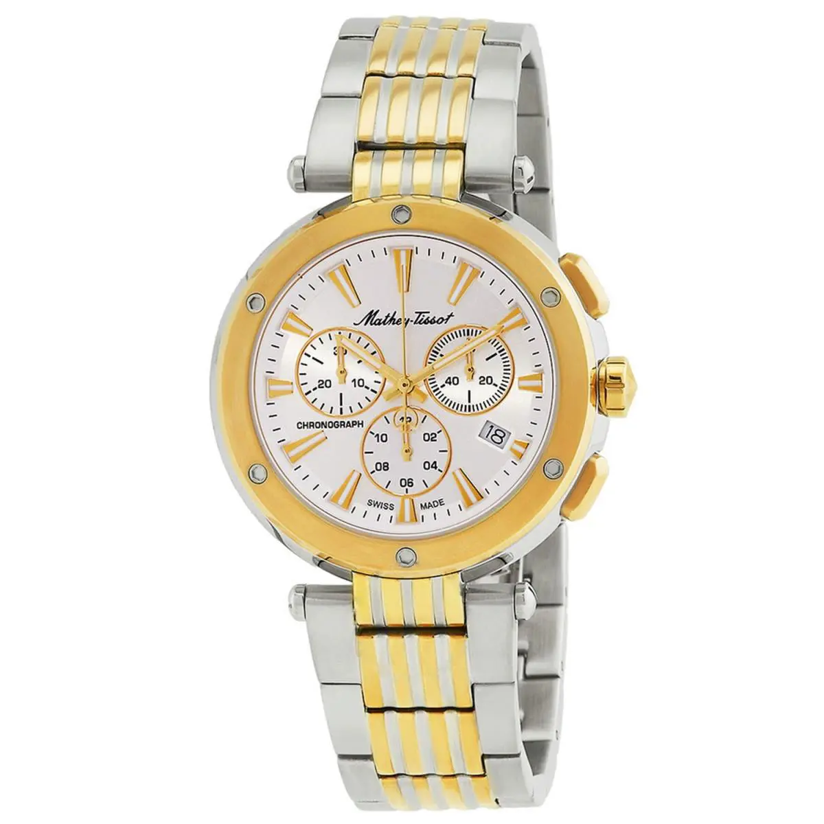 Mathey  Men`s Neptune Chrono Silver Dial Watch - H912CHBI by Tissot