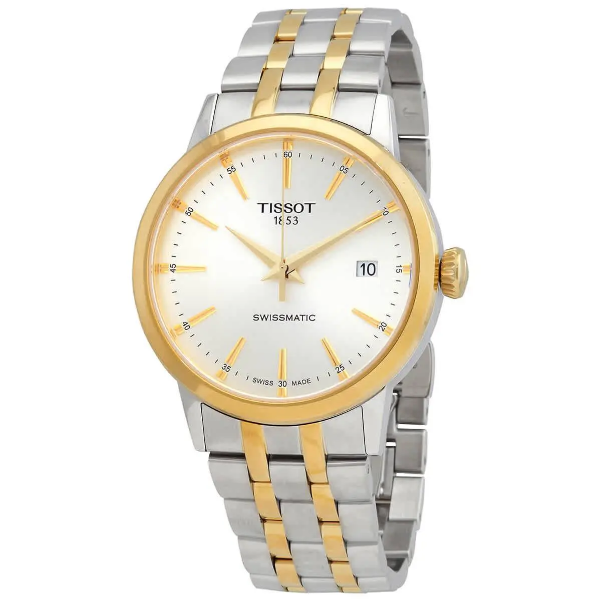 Tissot Classic Dream Automatic Silver Dial Two-tone Men`s Watch