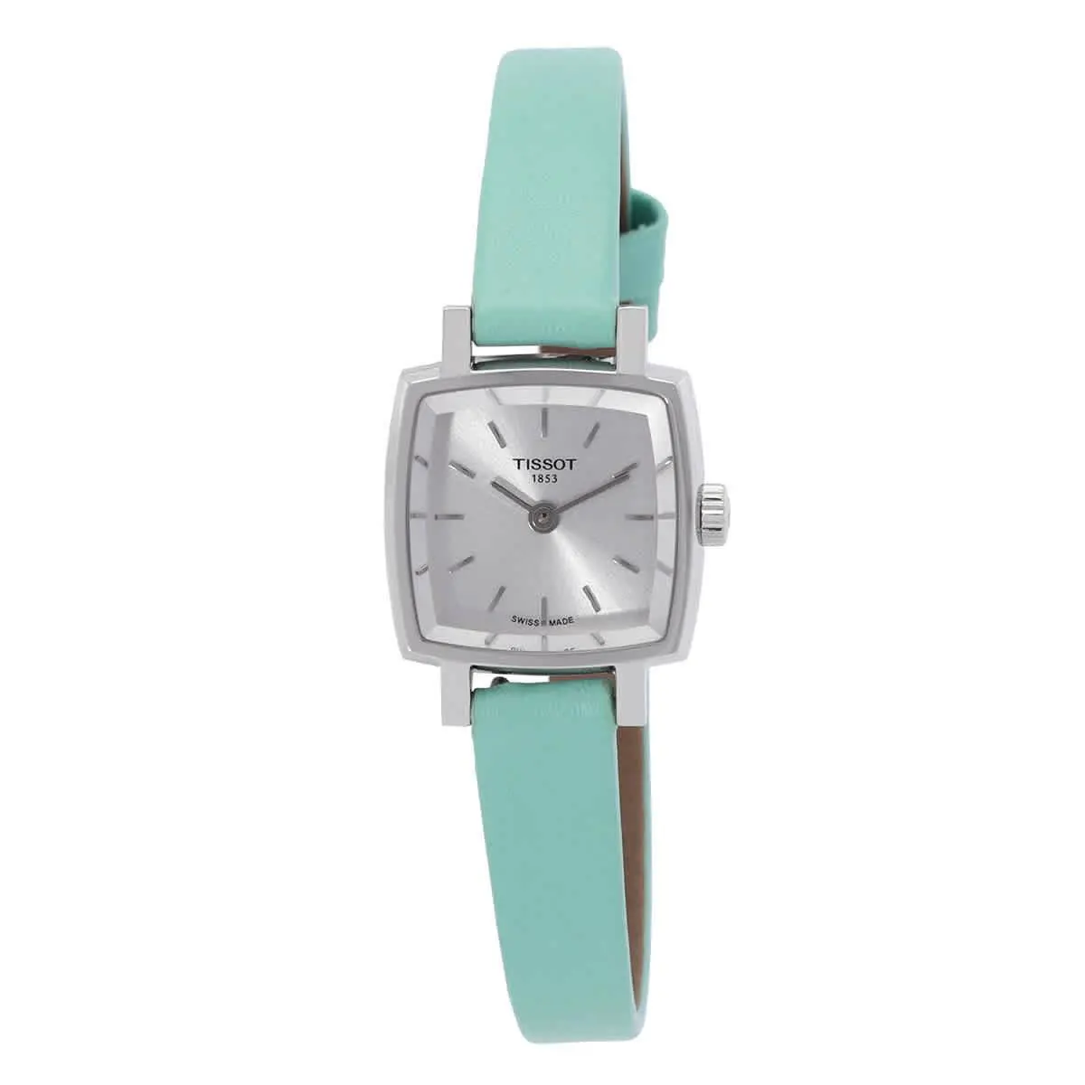 Tissot Women Lovely Summer Watch 20MM Interchangeable Leather Strap Gift Set - Dial: Silver, Band: Silver, Bezel: Silver