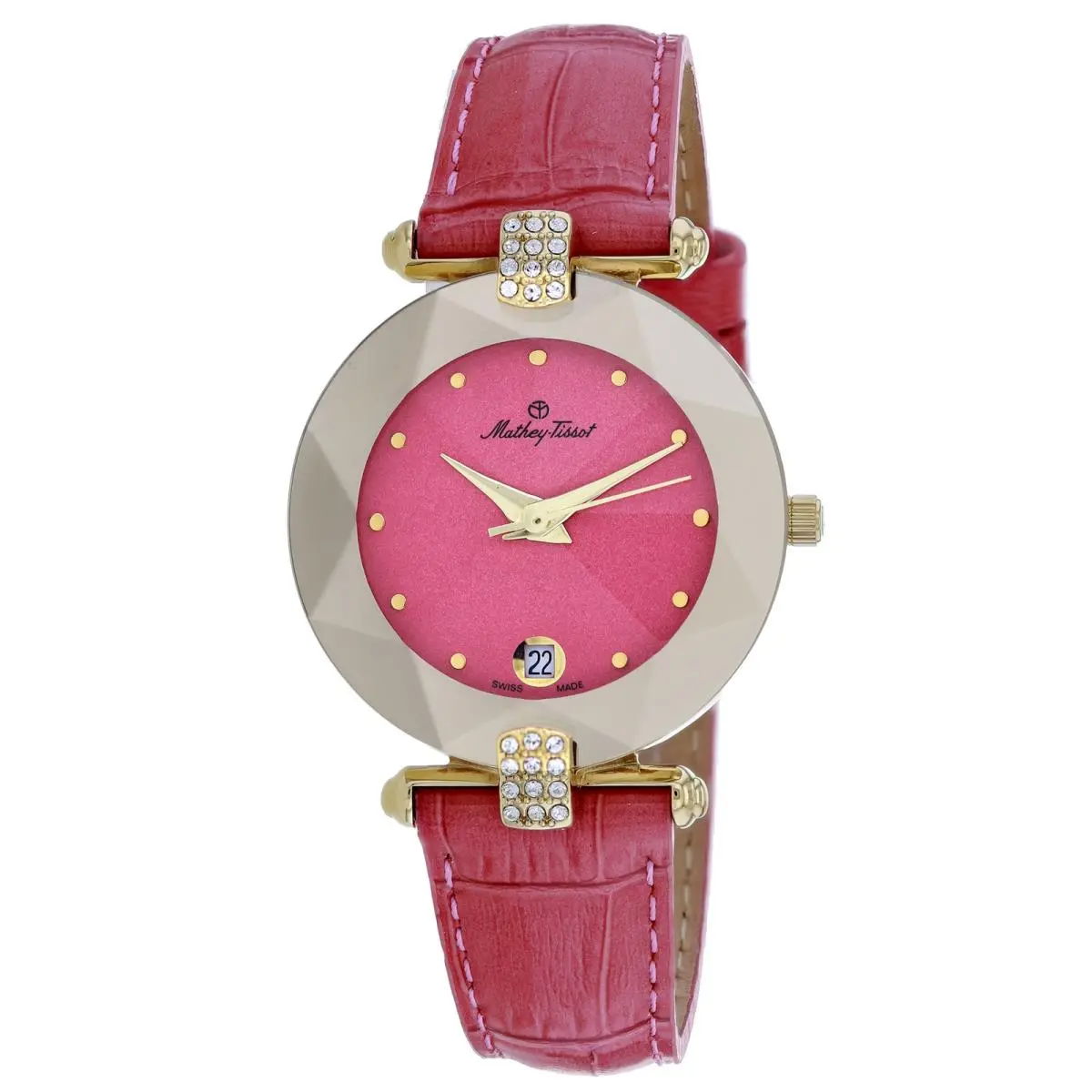 Mathey Tissot Women`s Pyramide Pink Dial Watch - P317M