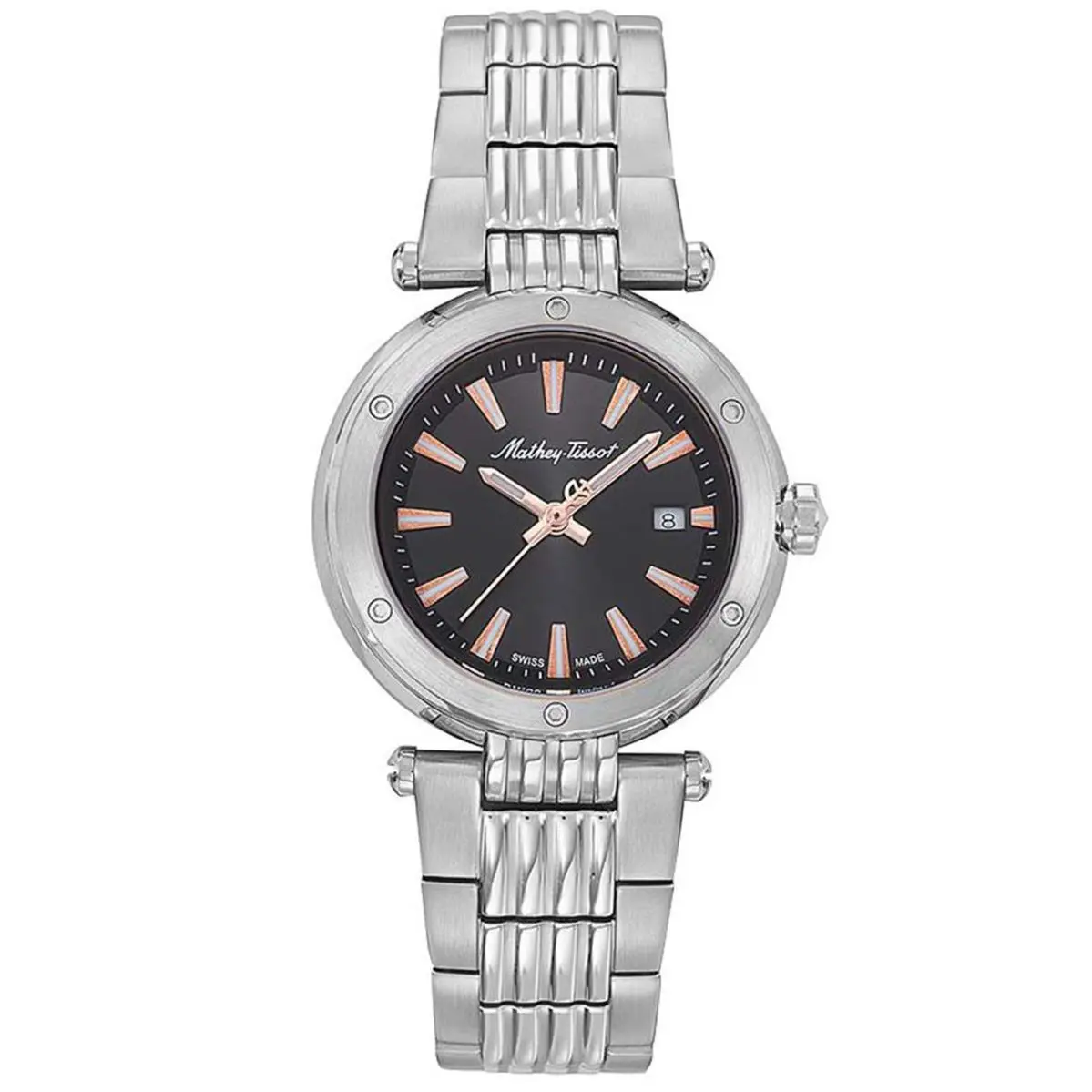 Mathey Tissot Women`s Neptune Black Dial Watch - D912RRN