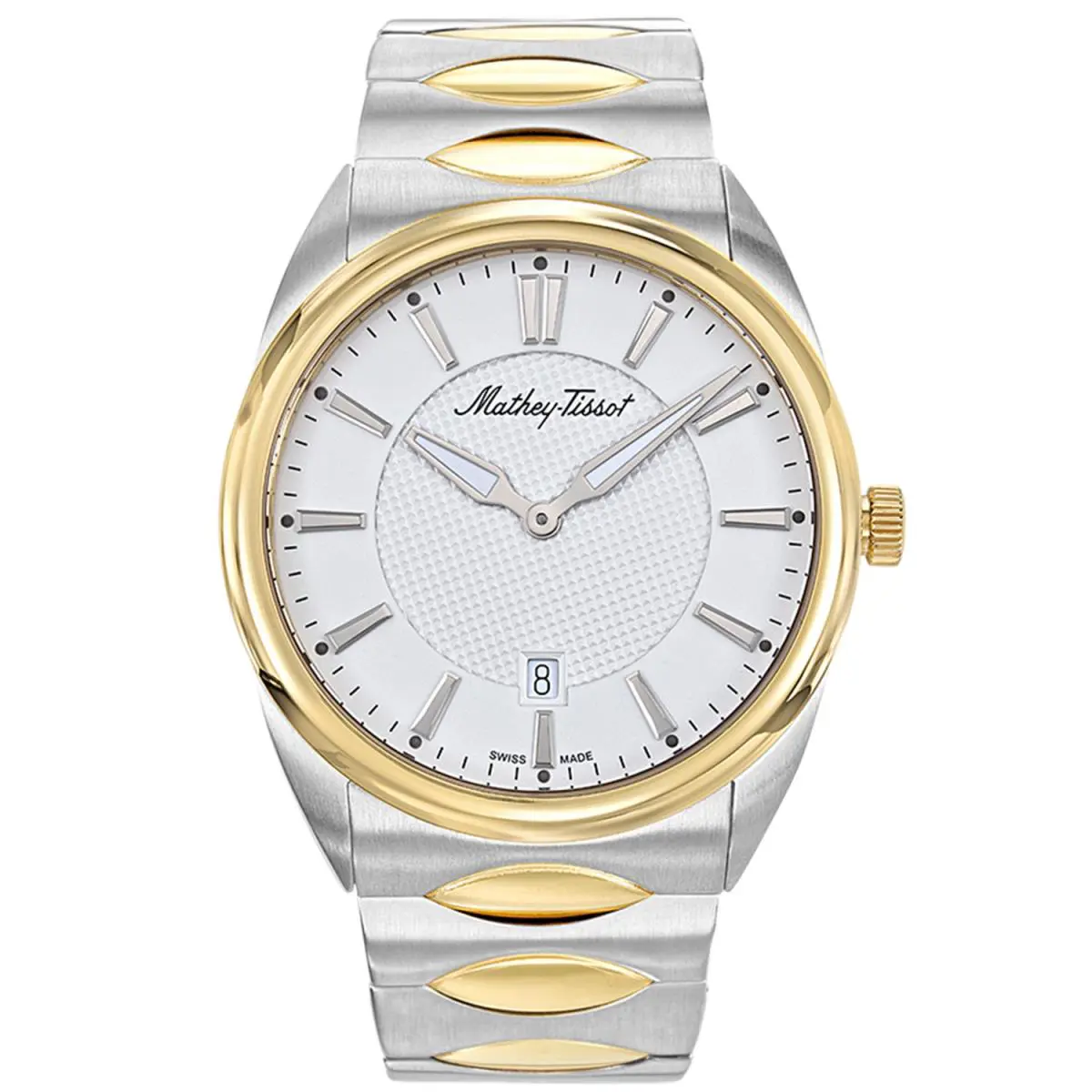 Mathey Tissot Men`s Classic White Dial Watch - H791BI