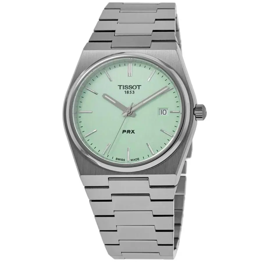 Tissot Prx Quartz Light Green Dial Men`s Watch T137.410.11.091.01