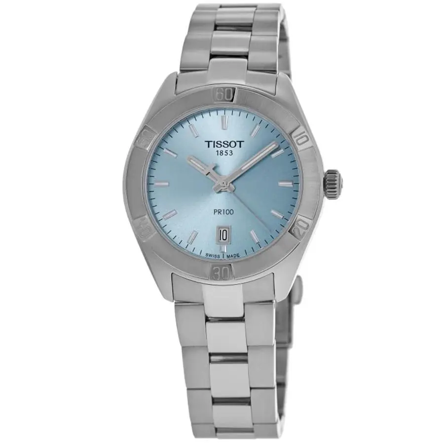 Tissot PR 100 Sport Chic Lady Light Blue Women`s Watch T101.910.11.351.00