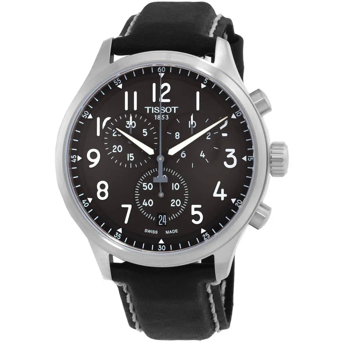 Tissot Chrono XL Quartz Anthracite Dial Men`s Watch T116.617.16.062.00 - Dial: Gray, Band: Black, Bezel: Silver