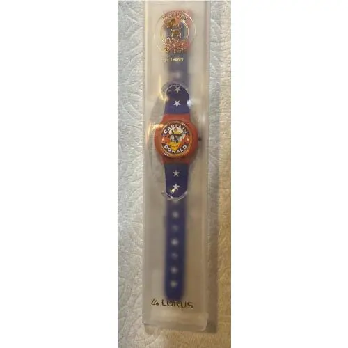 In Case 1989 Disney Lorus Captain Donald Duck Quartz Watch Mickey co Watch