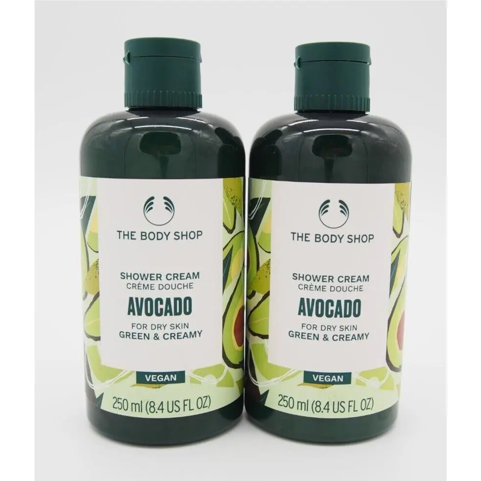 4 The Body Shop Avocado Shower Cream Dry Skin 8.4oz 250ml Full Size by THE BODY SHOP