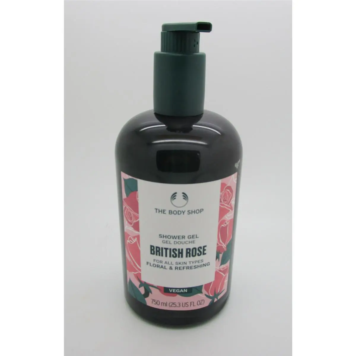 British Rose The Body Shop Shower Gel Bonus Size W Pump 25.3 oz by THE BODY SHOP