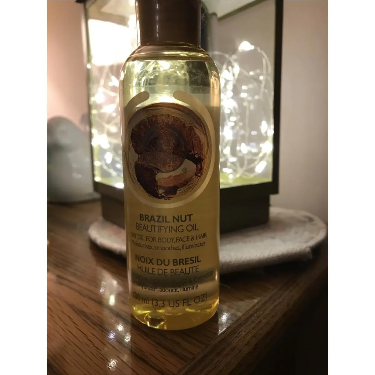 The Body Shop Brazil Nut Beautifying Oil Dry Body Face Hair 3.3.oz / 100 mL by THE BODY SHOP