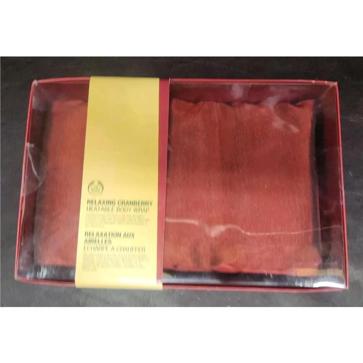 Nos The Body Shop Relaxing Cranberry Heatable Body Wrap 2006 by THE BODY SHOP