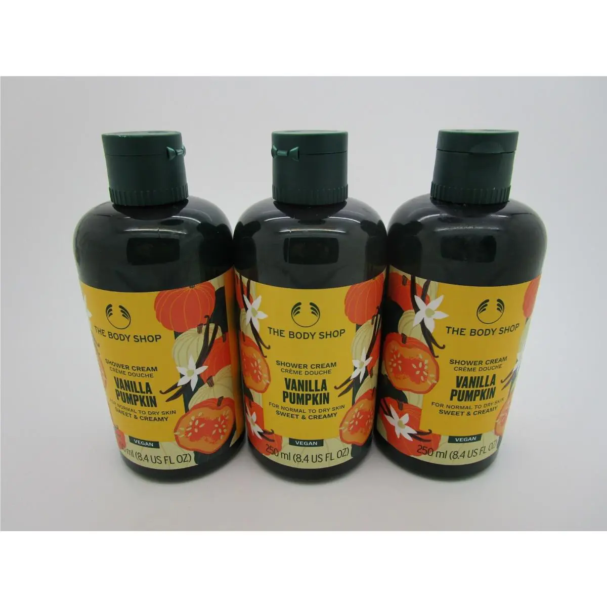 Vanilla Pumpkin The Body Shop Shower Cream - Lot of 3 by THE BODY SHOP