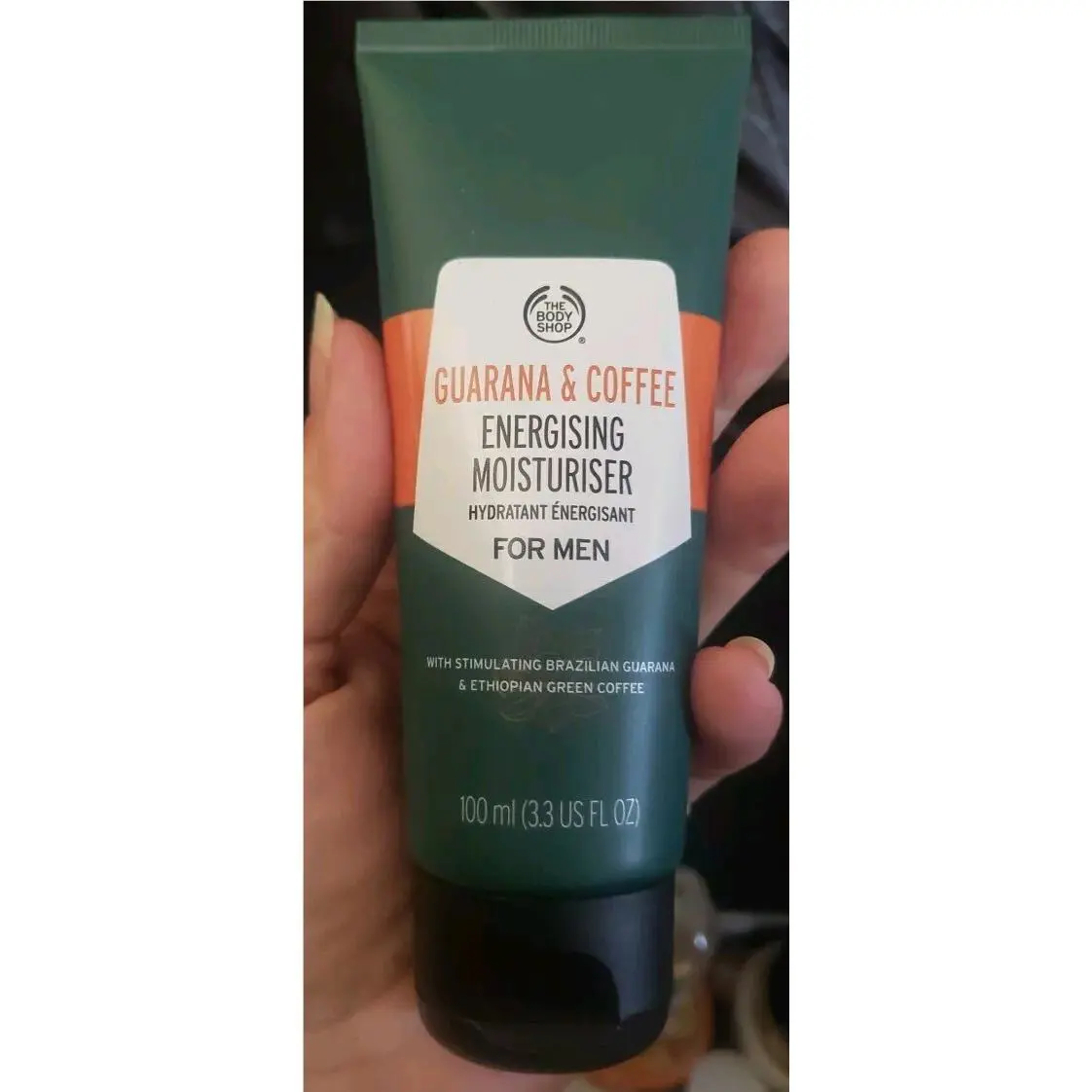 The Body Shop Guarana Coffee Energizing Moisturizer For Men 3.3oz./100ml Vegan by THE BODY SHOP
