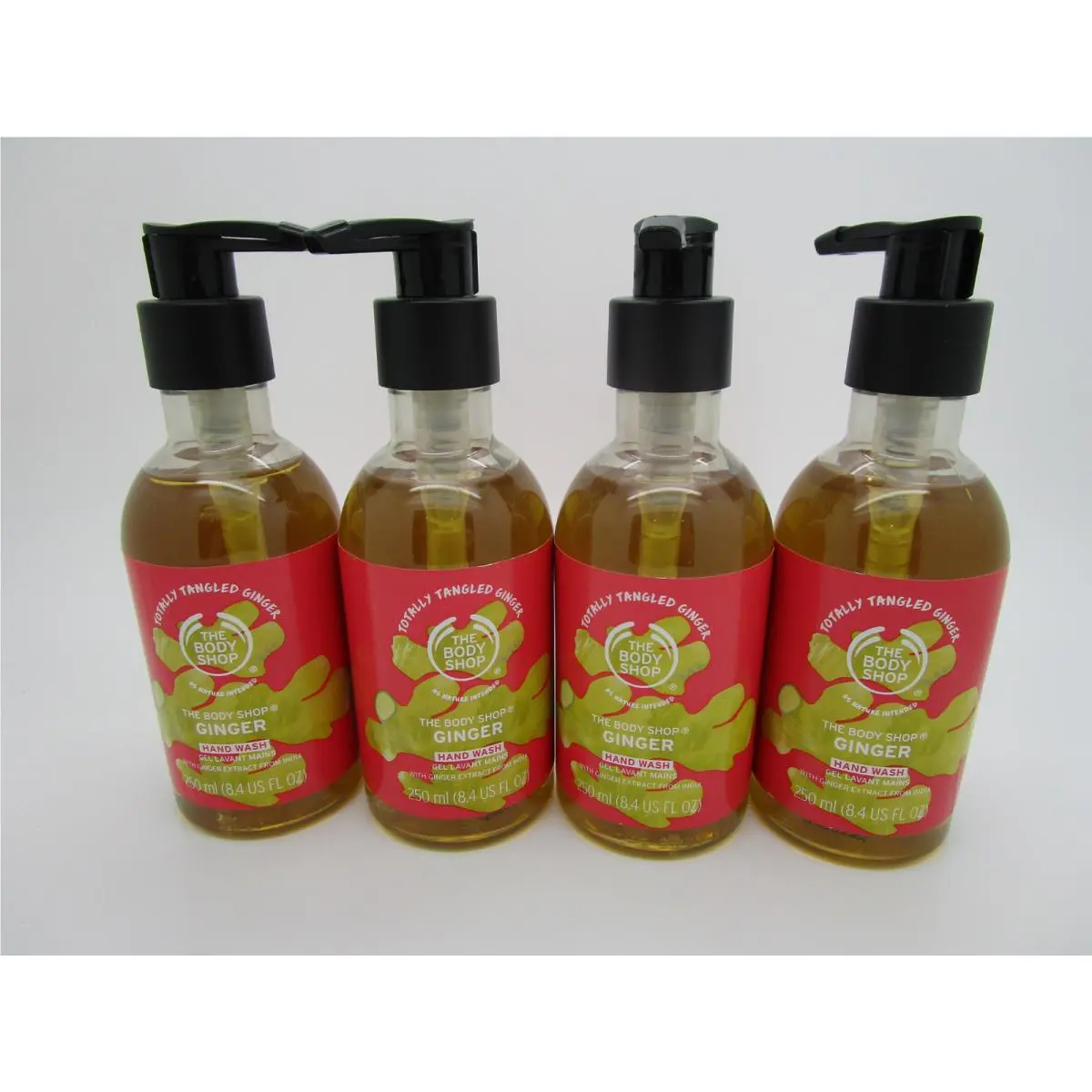The Body Shop Totally Tangled Ginger Hand Wash 8.4 oz - Lot of 4 by THE BODY SHOP