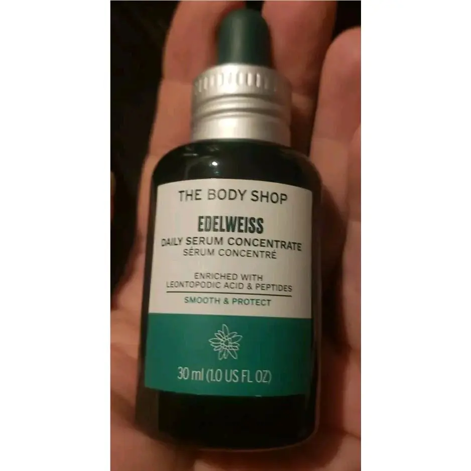 The Body Shop Edelweiss Daily Serum Concentrate 1.0oz/30ml Smooth Protect by THE BODY SHOP