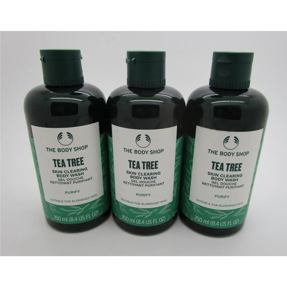 The Body Shop Tea Tree Skin Clearing Body Wash 8.4 fl oz - Lot of 3 by THE BODY SHOP