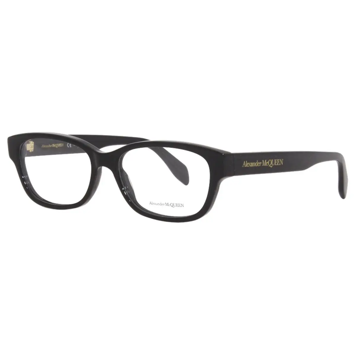 Alexander Mcqueen AM0344O 001 Eyeglasses Women`s Black Full Rim 53mm
