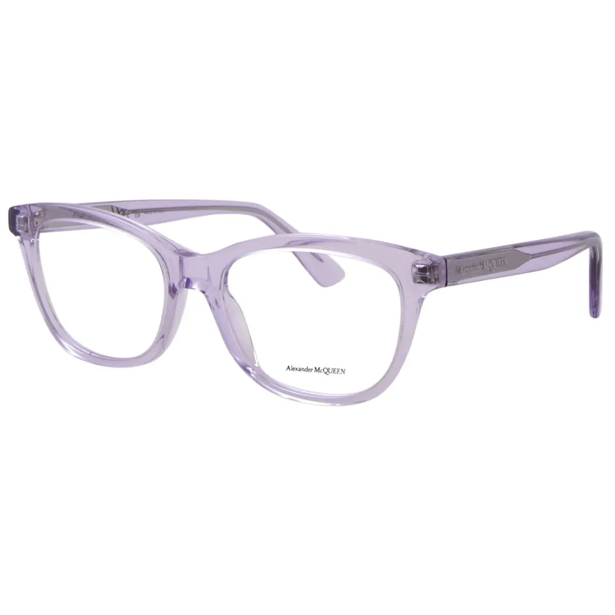 Alexander Mcqueen AM0461O 005 Eyeglasses Women`s Violet Full Rim Cat Eye 53mm by Alexander McQueen
