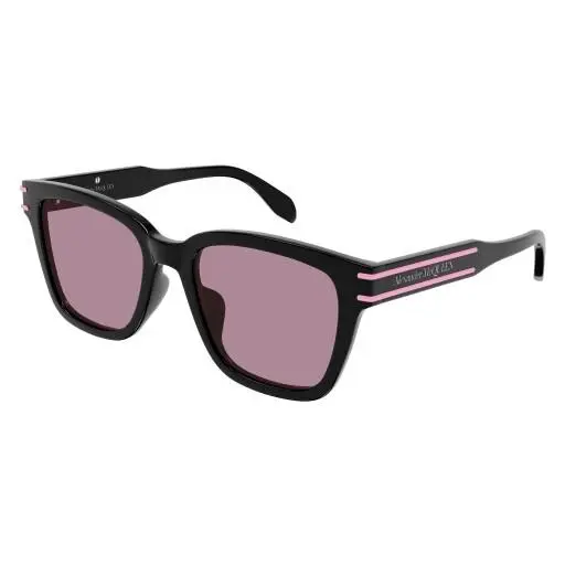 Alexander Mcqueen AM 0399SA Sunglasses 002 Black by Alexander McQueen