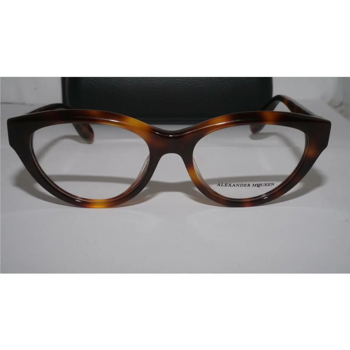 Alexander Mcqueen Eyeglasses Havana Transparent AM0045O 005 53 18 140