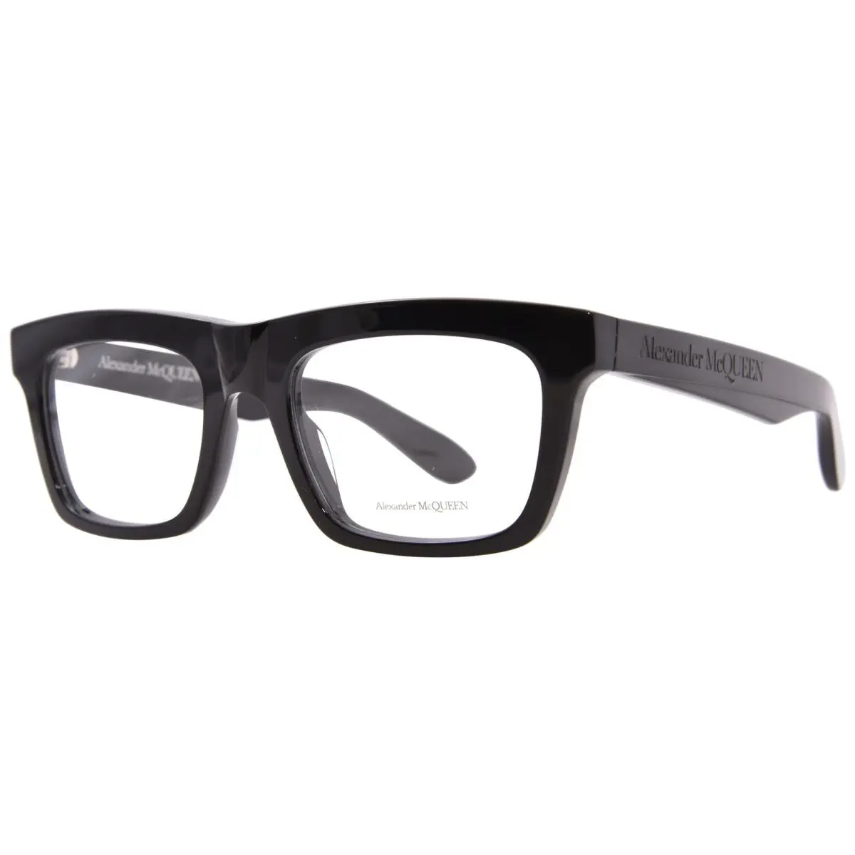 Alexander Mcqueen AM0423O 001 Eyeglasses Women`s Black Full Rim 53mm
