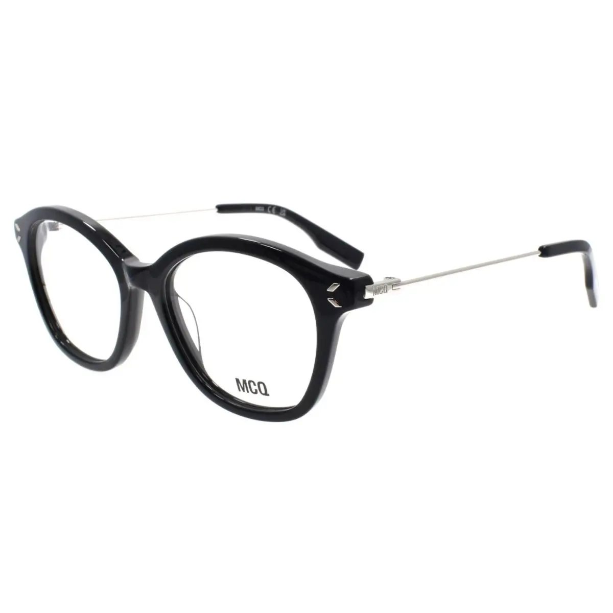 Mcq Alexander Mcqueen MQ0391O 001 Women`s Eyeglasses 51-17-135 Black / Silver by Alexander McQueen