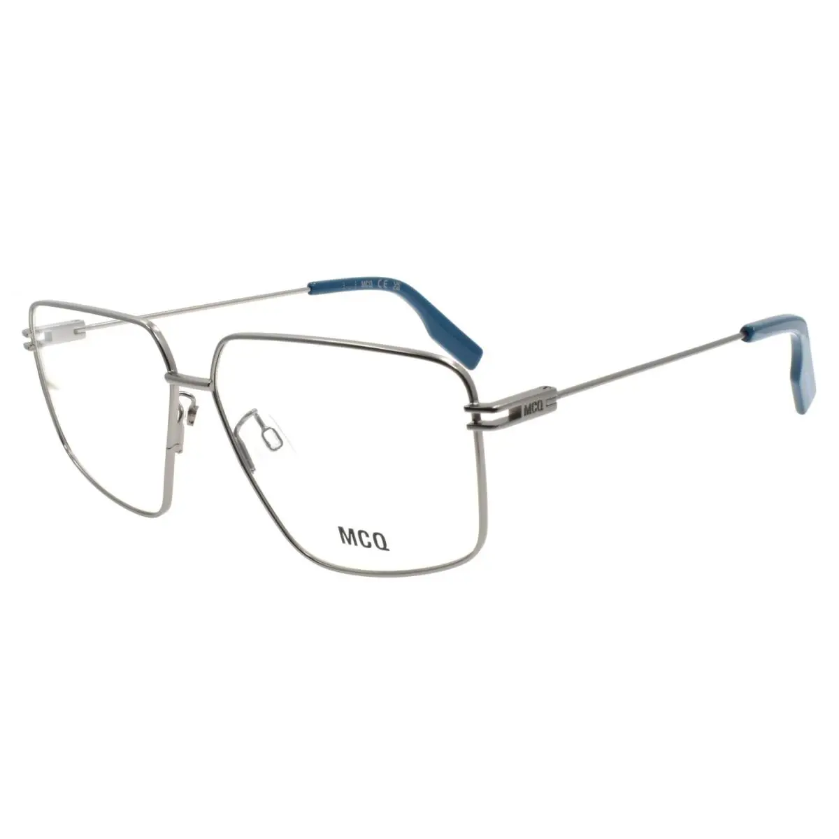 Mcq Alexander Mcqueen MQ0371O 003 Eyeglasses Frames 58-12-145 Ruthenium by Alexander McQueen