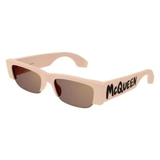 Alexander Mcqueen AM 0404S Sunglasses 003 Pink by Alexander McQueen