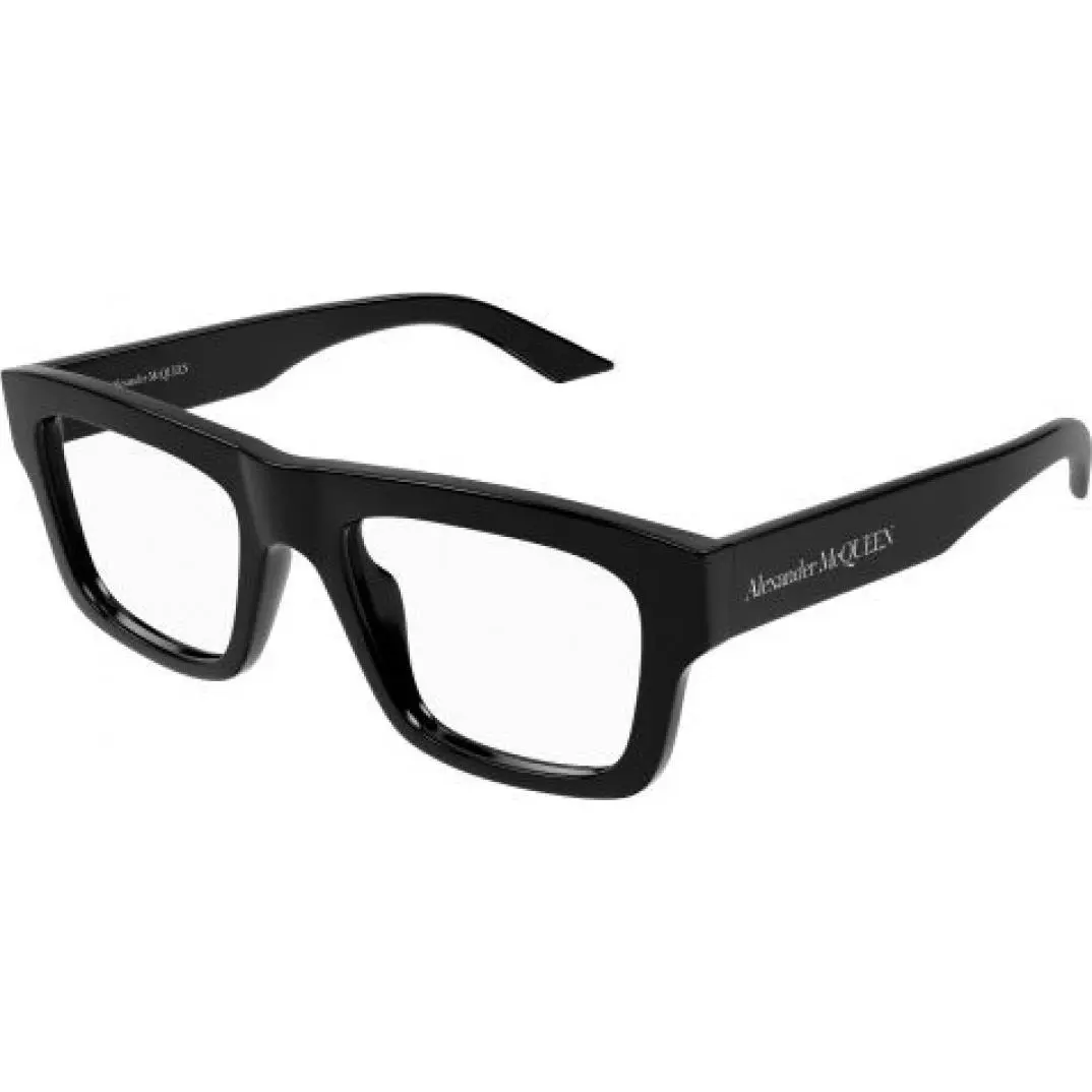 Alexander Mcqueen AM 0452O Eyeglasses 001 Black by Alexander McQueen