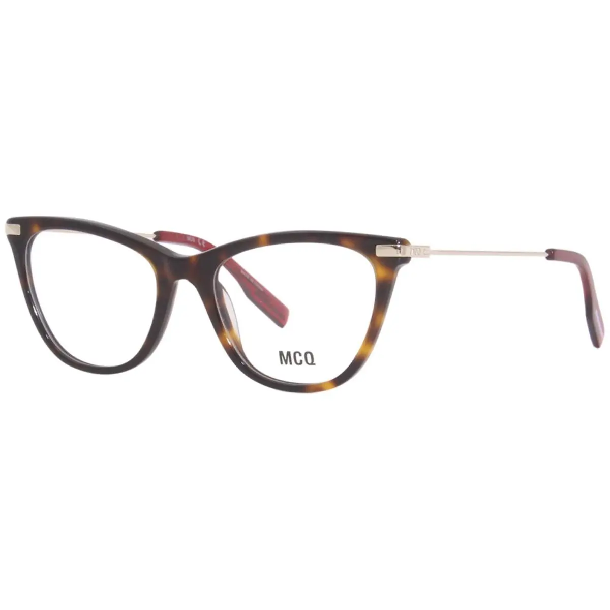 Alexander Mcqueen No-0 MQ0339O 006 Eyeglasses Women`s Havana/gold Full Rim 52mm