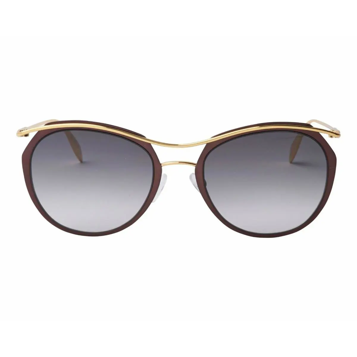 Alexander Mcqueen AM0116S Edge Pilot Sunglasses Gray Gradient Made in Italy by Alexander McQueen