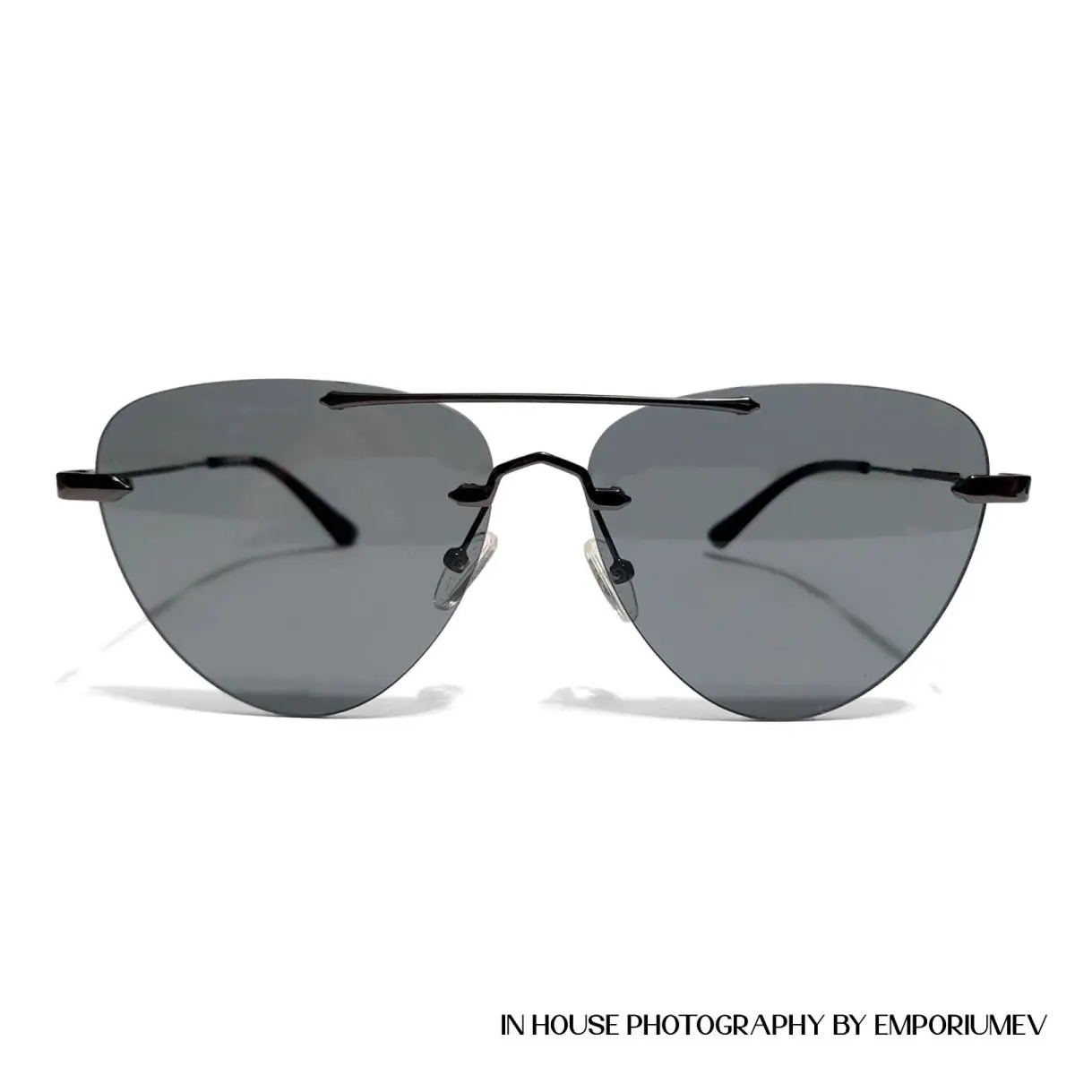 Mcq by Alexander Mcqueen MQ0225SA Rimless Aviator SunglassesMQ0225SA 0325