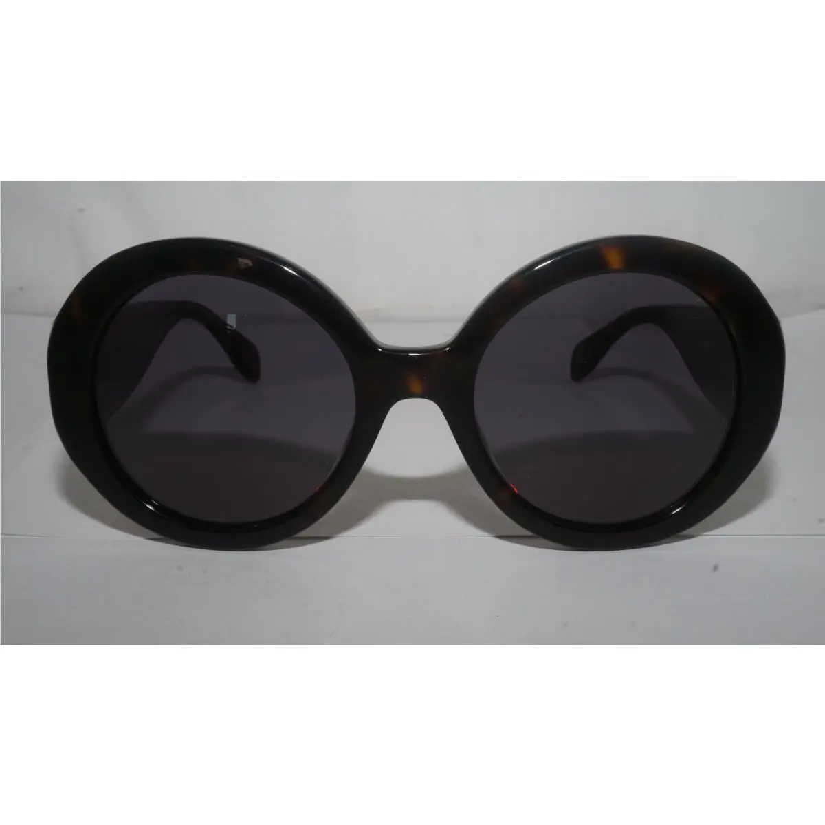 Alexander Mcqueen Sunglasses Round Dark Havana Grey AM0032S 003 52 21 140