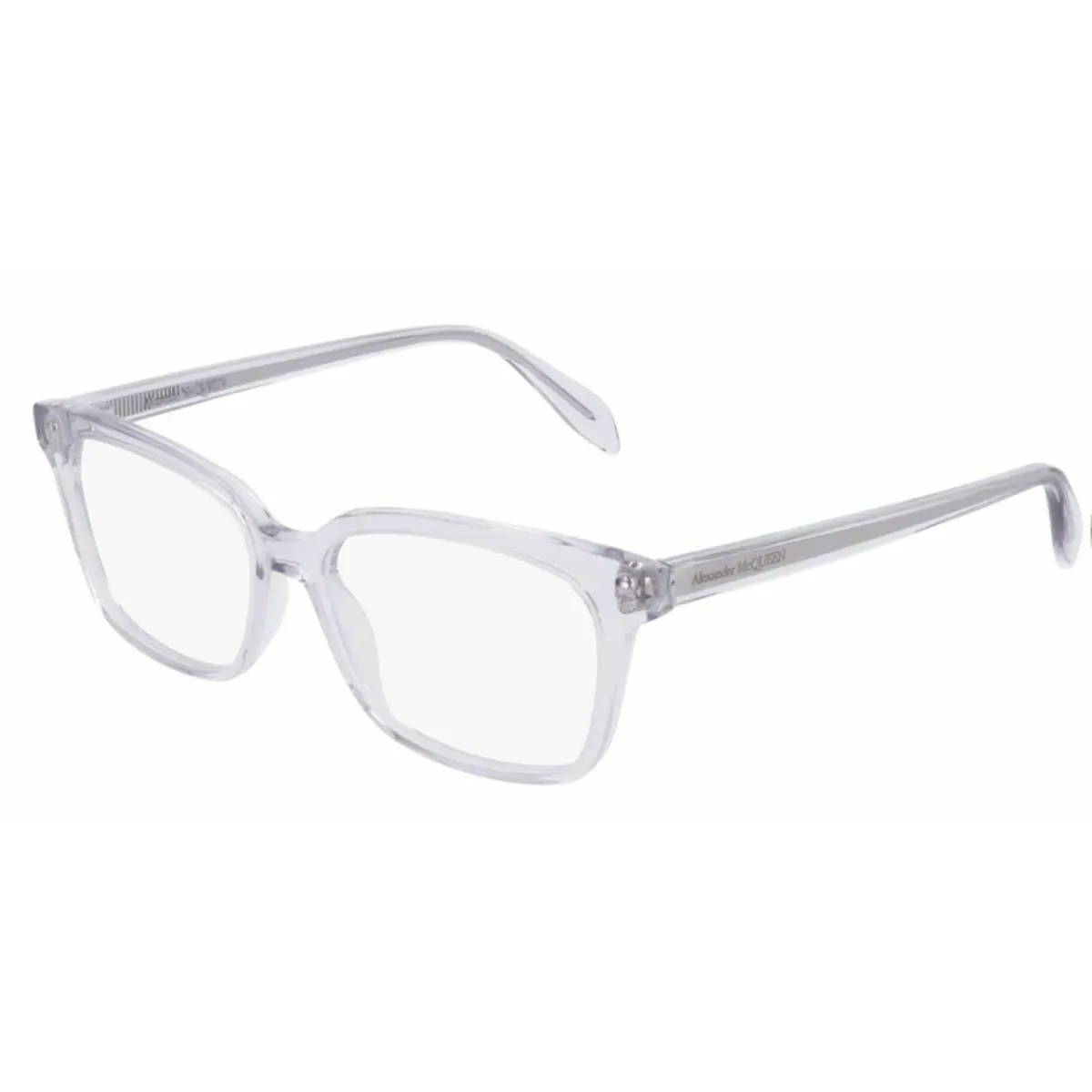 Alexander Mcqueen AM0243O 005 Violet Transparent Square Rectangle 52 mm Women`s by Alexander McQueen