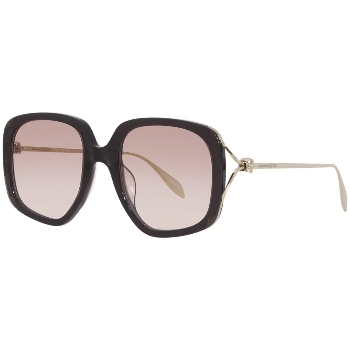 Alexander Mcqueen AM0372S 001 Ruthenium/grey 59-14-145 Sunglasses