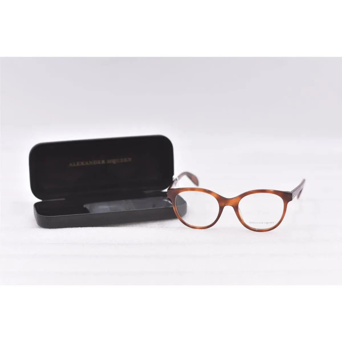 Men`s Alexander Mcqueen AM01310 Brown Tortoise Glasses