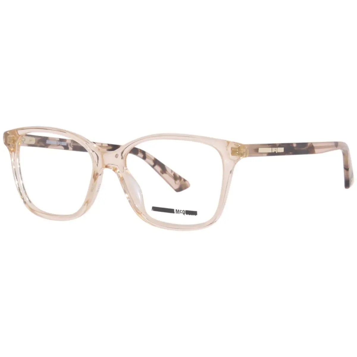 Alexander Mcqueen MQ0240OP 003 Eyeglasses Frame Women`s Havana Full Rim 51mm