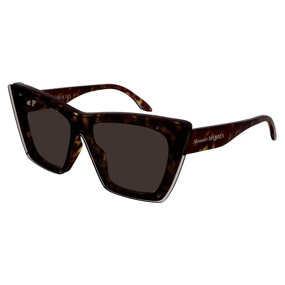 Alexander Mcqueen Icons AM0361S Sunglasses 002 Havana by Alexander McQueen