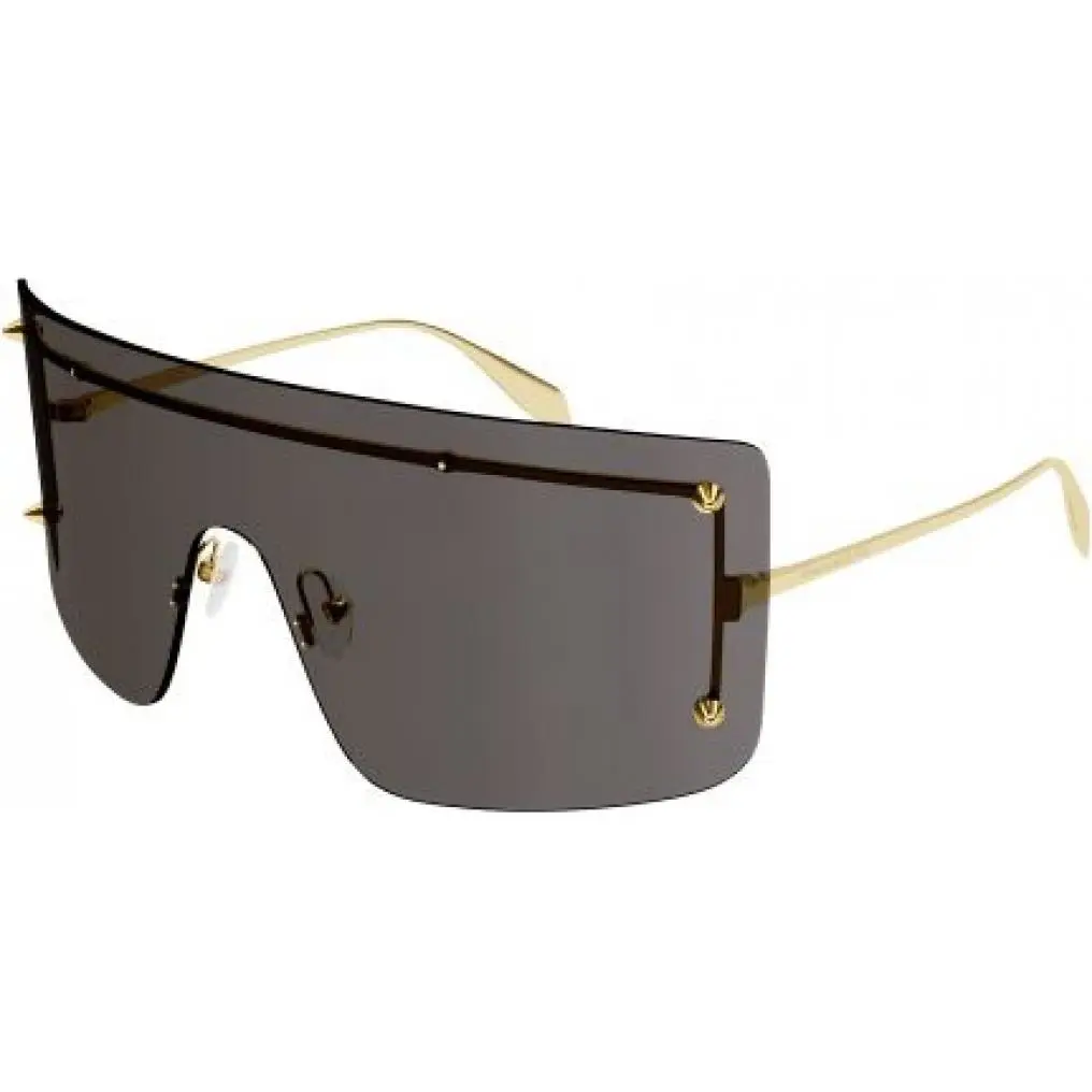 Alexander Mcqueen AM 0412S Sunglasses 002 Gold