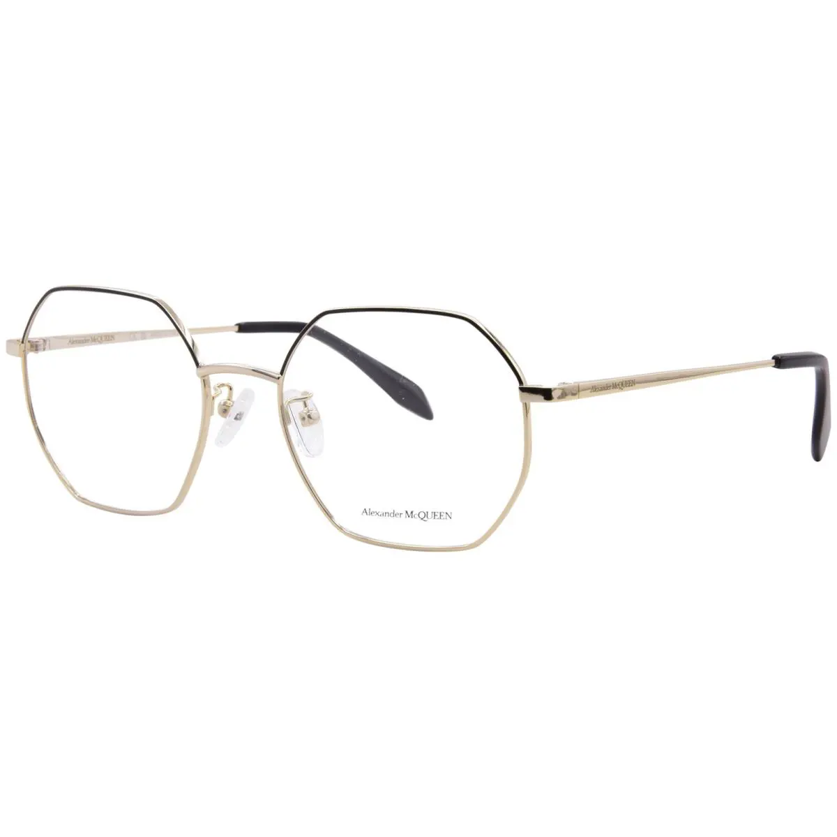Alexander Mcqueen AM0338O 001 Eyeglasses Frame Gold Full Rim 54mm
