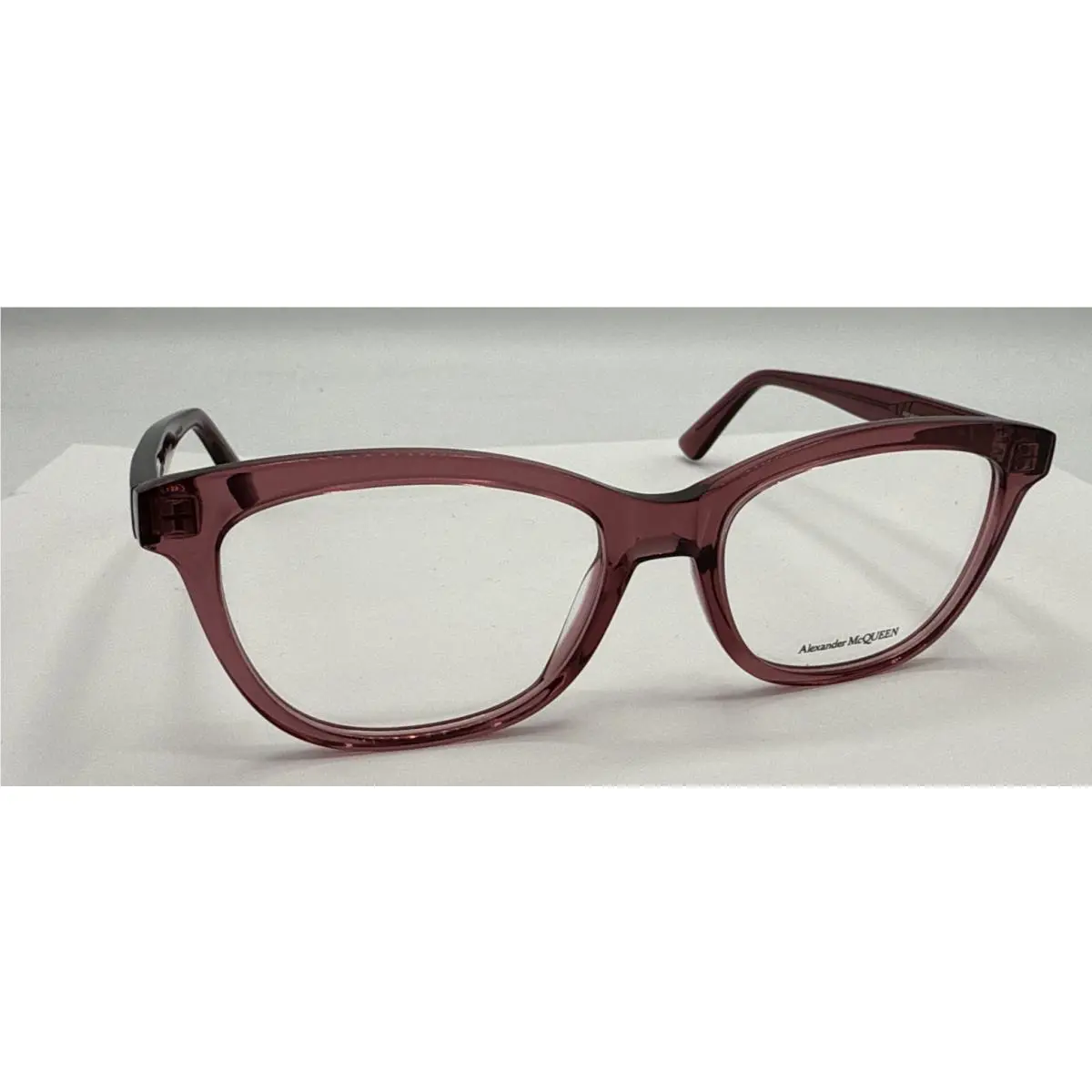 Alexander Mcqueen AM0461O Eyeglasses Women Burgundy 53mm