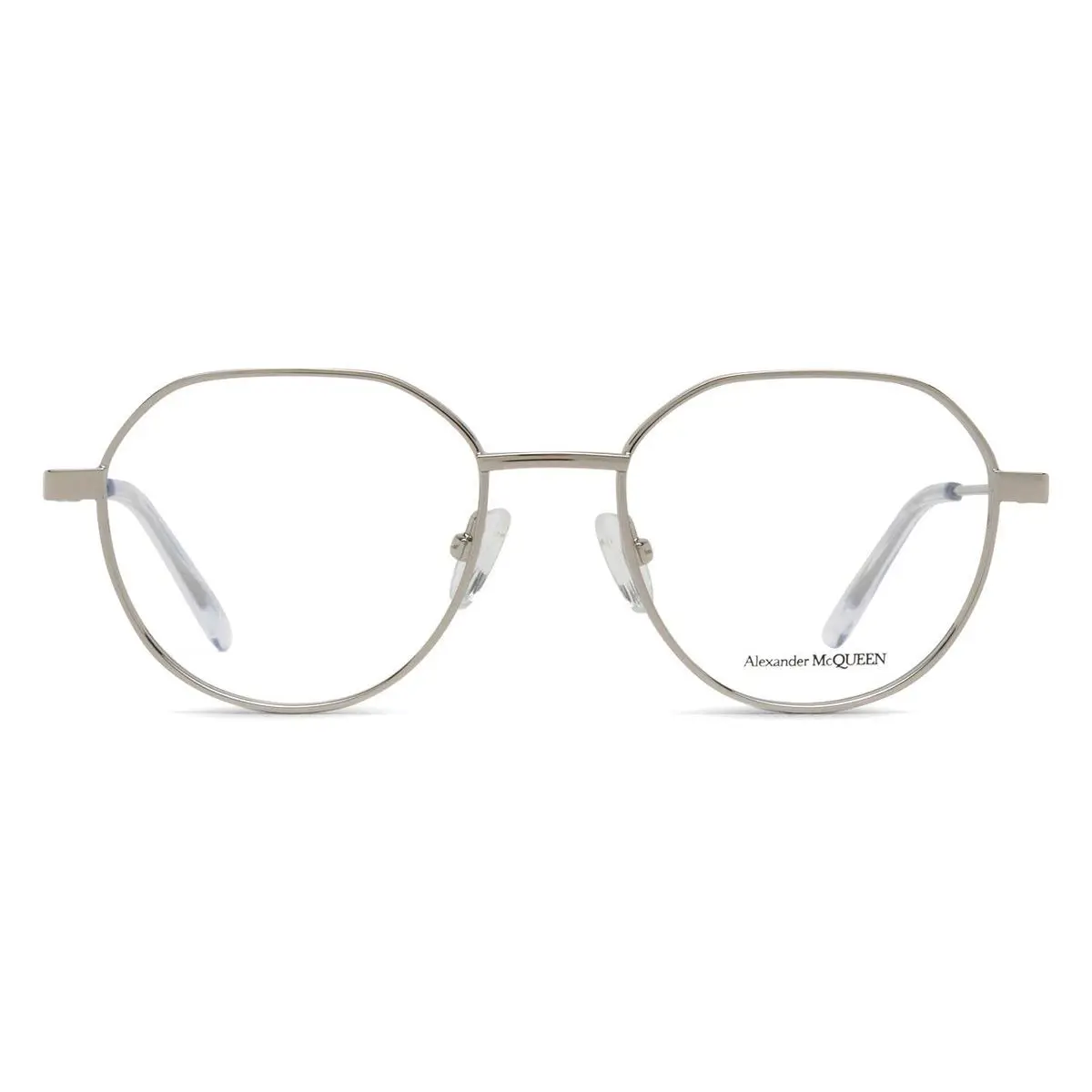 Alexander Mcqueen AM0479O Eyeglasses Male Silver 50mm by Alexander McQueen