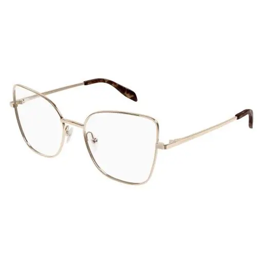 Alexander Mcqueen AM 0416O Eyeglasses 003 Gold by Alexander McQueen