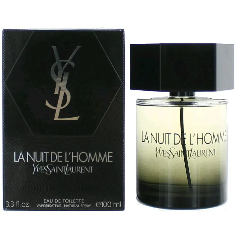 Yves Saint Laurent La Nuit De L`homme For Men Ysl 3.3 Oz Eau De Toilette Spray