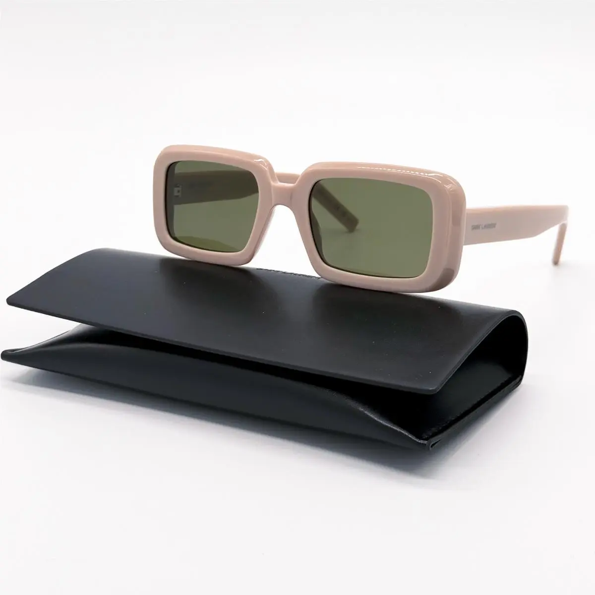 Saint Laurent SL 534 Sunrise 007 Women Sunglasses SL534 Beige Green Eyewear